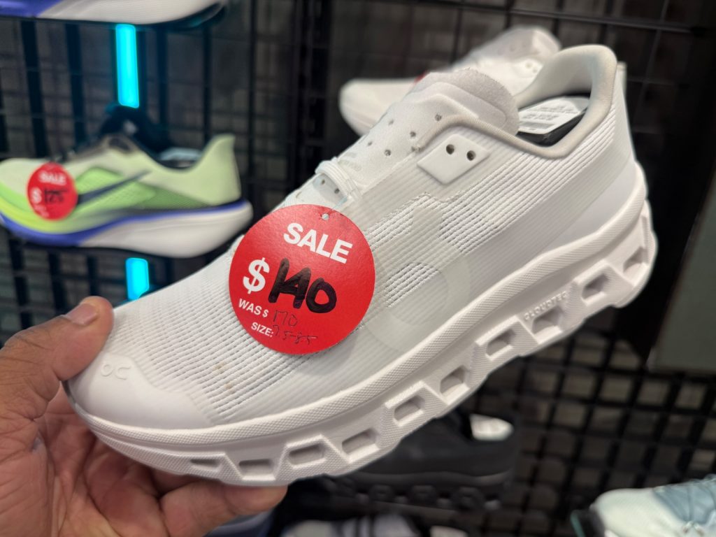 On Cloudmonster Void White Hits JD Sports for $140