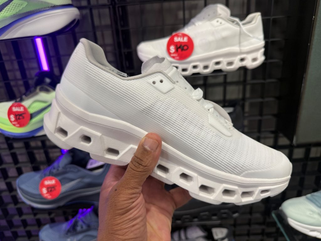 On Cloudmonster Void White Hits JD Sports for $140