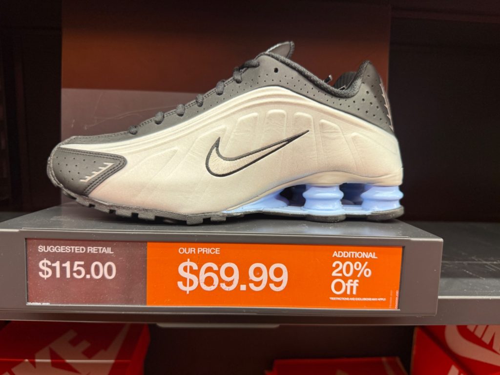 Nike Shox R4 Silver Hits the Outlet for Less