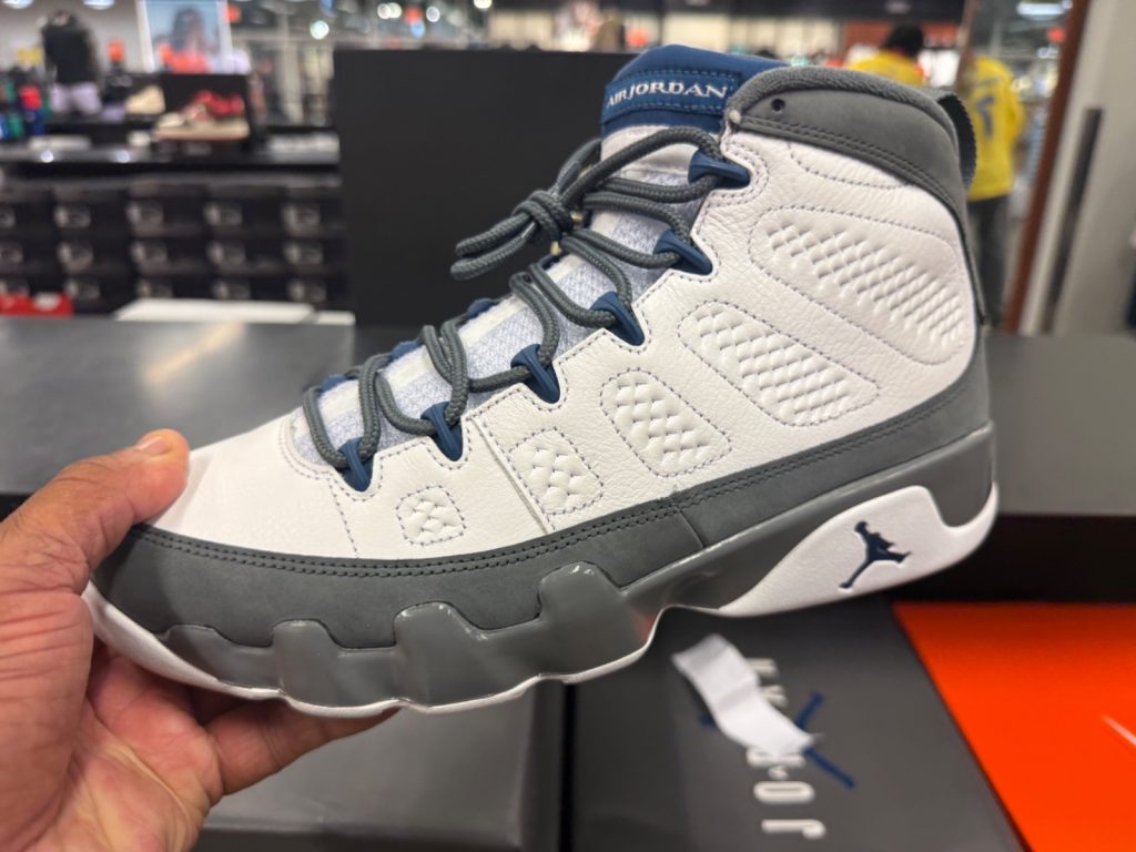 Outlet Patience on Air Jordan 9 Flint Gray French Blue