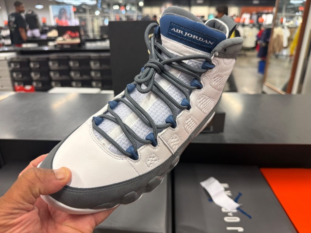 Outlet Patience on Air Jordan 9 Flint Gray French Blue