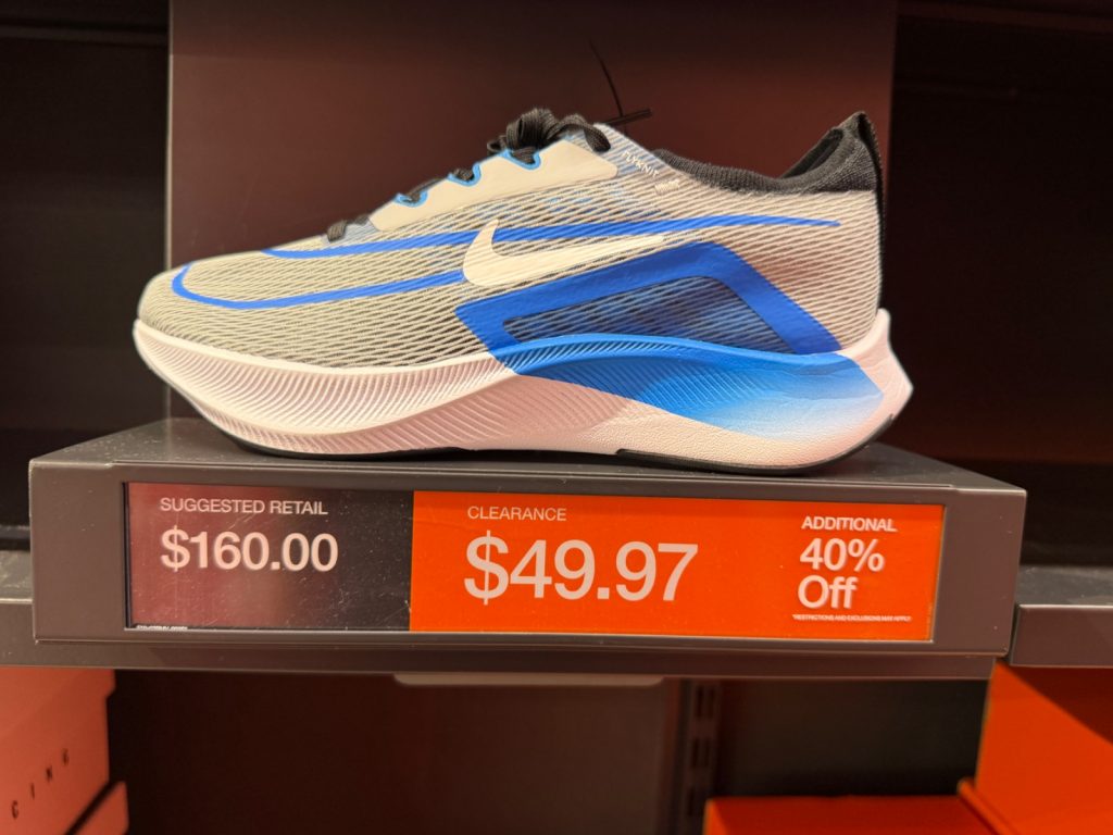Nike Zoom Fly 4 Wolf Grey Photo Blue Drops Under $30