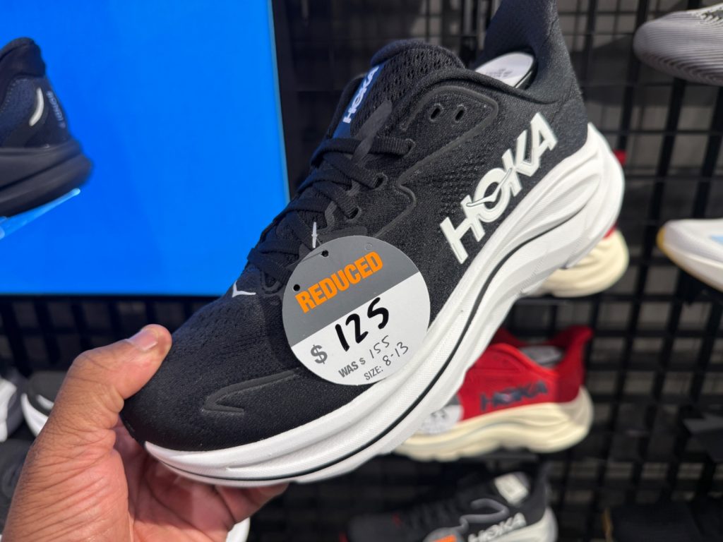 Navy HOKA Clifton 10 Returns to the Outlet