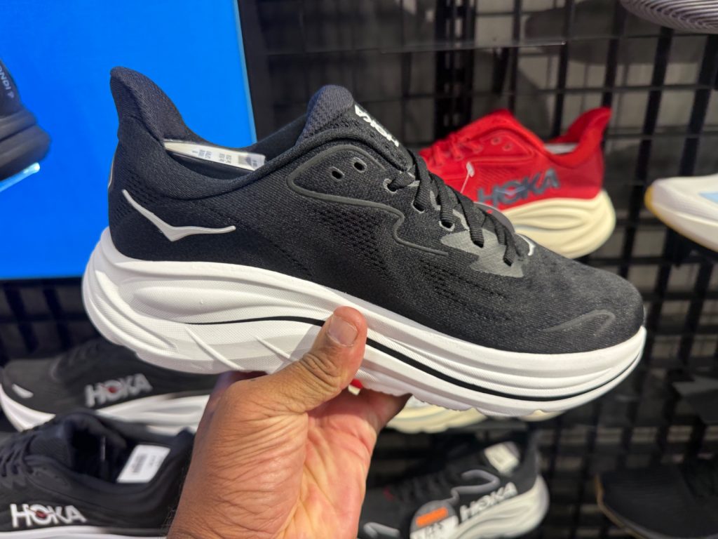 Navy HOKA Clifton 10 Returns to the Outlet