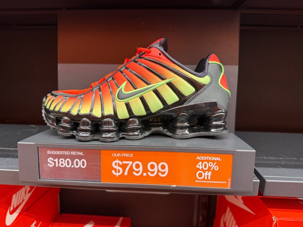 Nike Shox TL Chili Pepper: $48 Outlet Steal