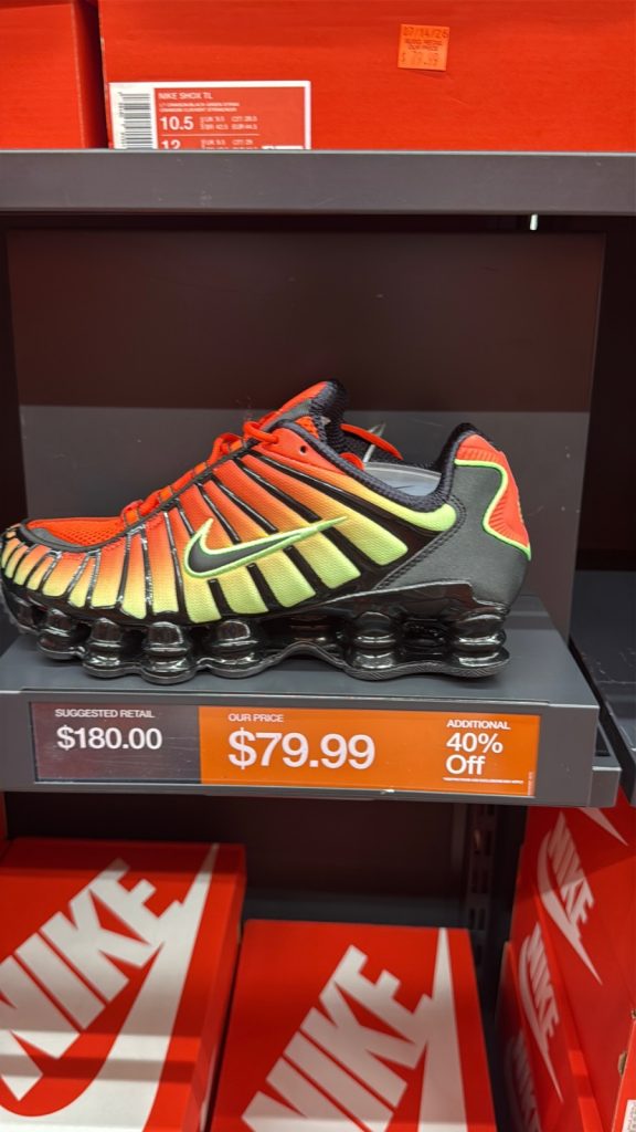 Nike Shox TL Chili Pepper: $48 Outlet Steal