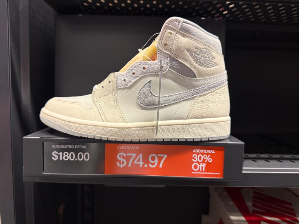 Cheapest Jordan 1 Deal? Air Jordan 1 High OG Sail University Red
