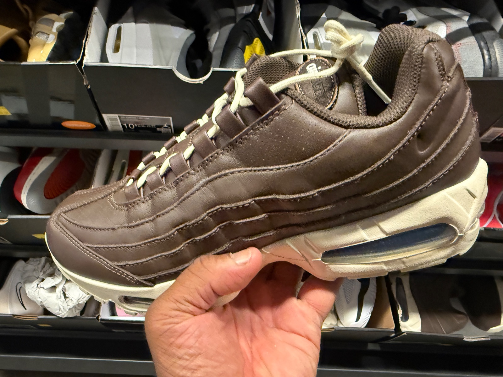 Nike Air Max 95 QS Big Bubble Baroque Brown Leather at Nike Clearance Store — Marketplace Plaza · Jul 29, 2026