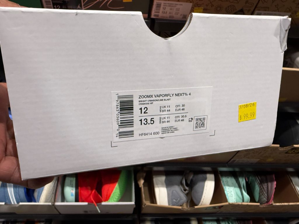 Nike ZoomX Vaporfly Next% 4 Hits Kissimmee for $99.99