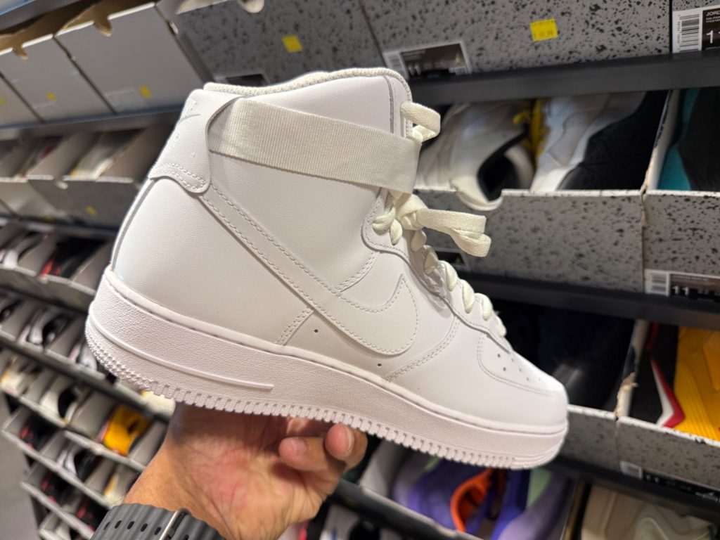 Nike Air Force 1 High Triple White Hits The Loop for $79.99