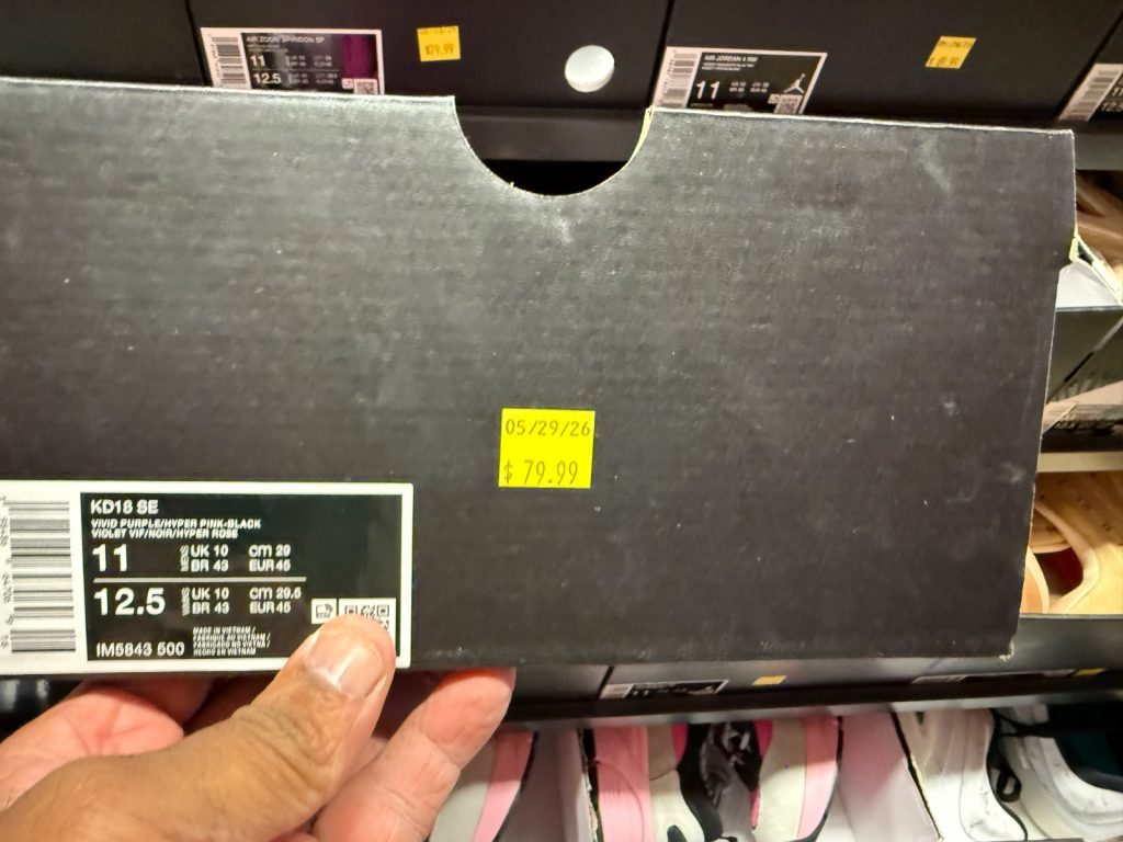 KD 18 SE Eggplant Lands at Orlando Clearance Outlet