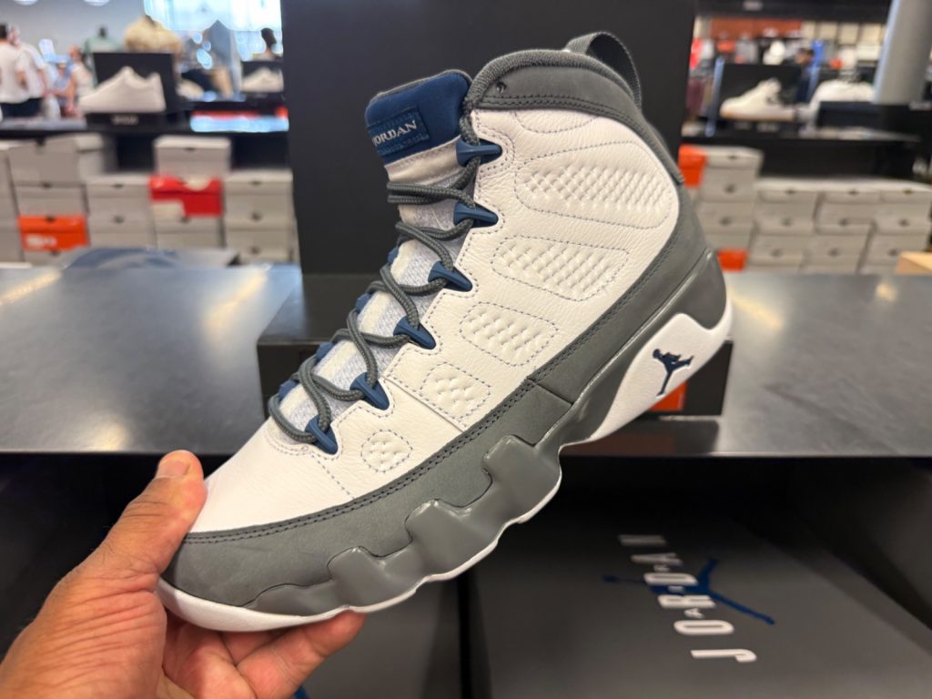 Air Jordan 9 Retro Flint Grey French Blue Hits $149.99