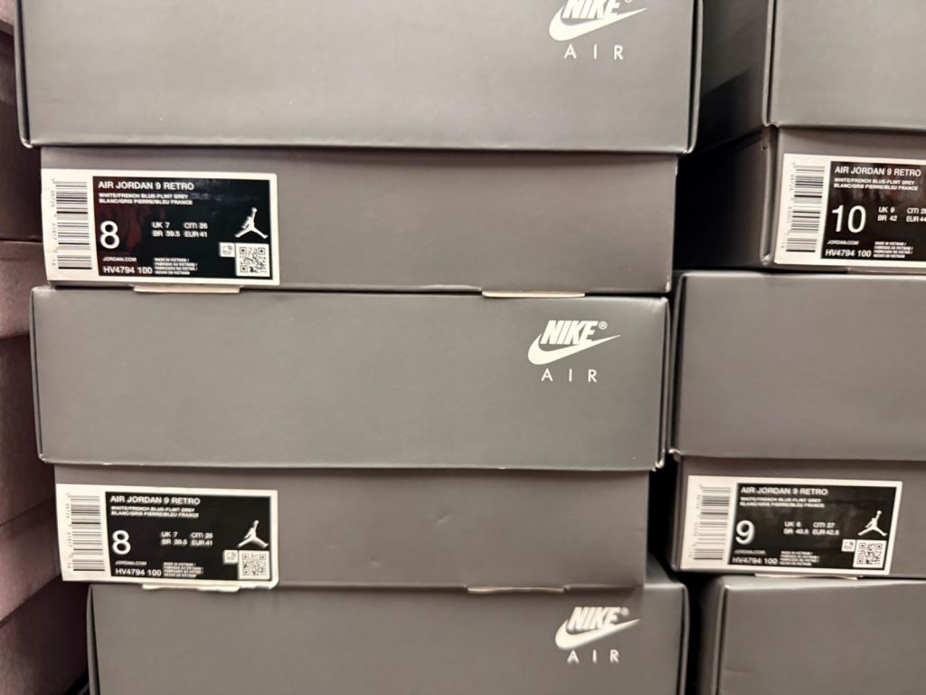Air Jordan 9 Retro Flint Grey French Blue Hits $149.99