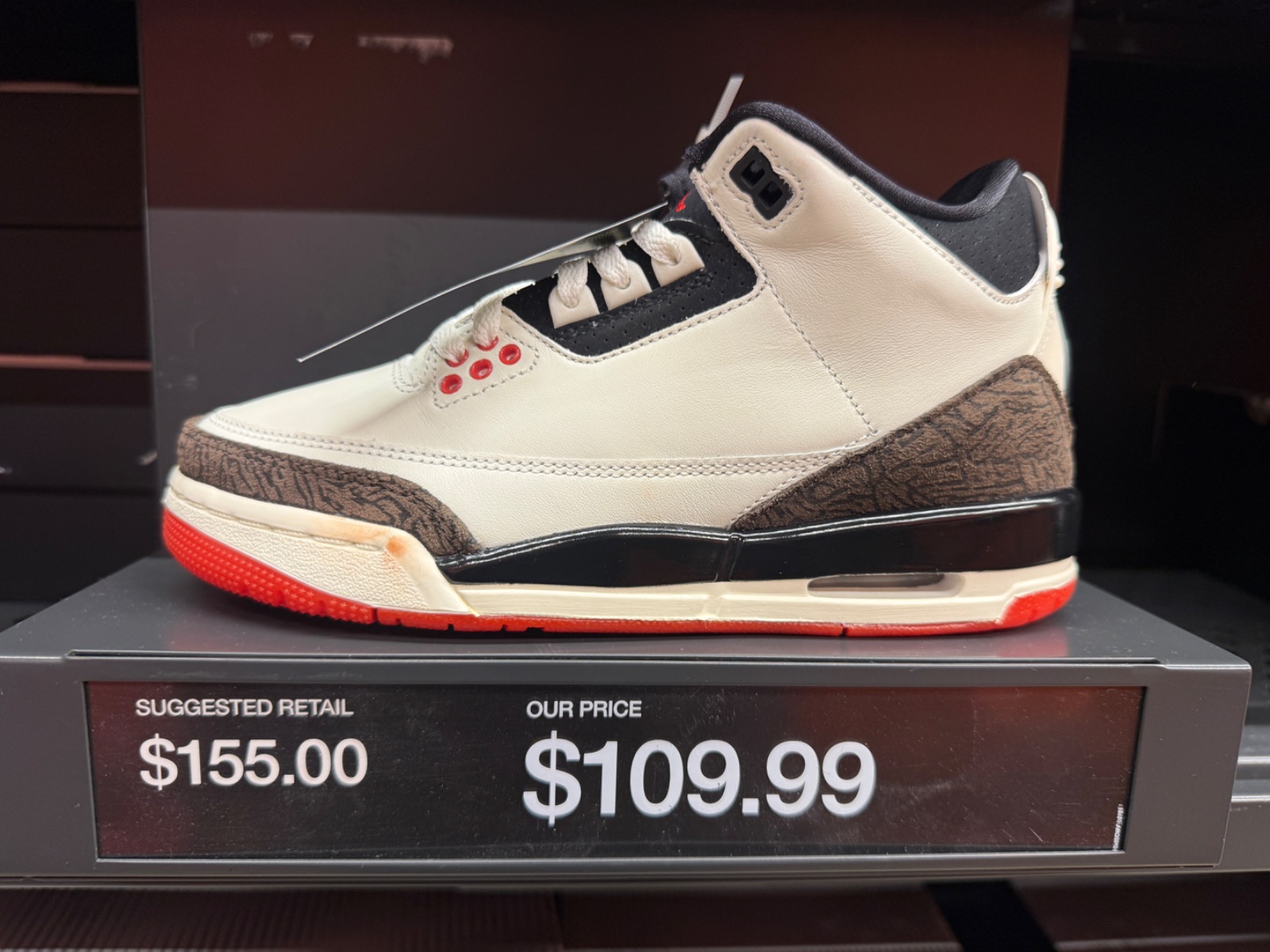 Jordan 3 Retro at Nike Factory Store — Celebration · Aug 15, 2026