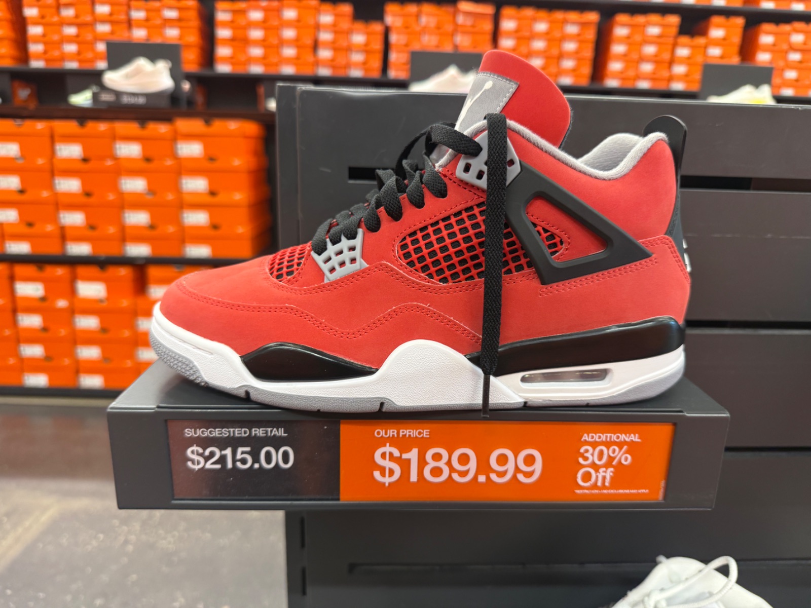 Air Jordan 4 Toro Bravo Hits Outlet for $189 Plus 30% Off at Nike Factory Store — Celebration