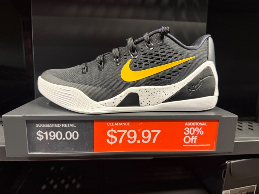 Kobe 9 EM Low Protro TB Drops to $79.97 Plus 30% Off