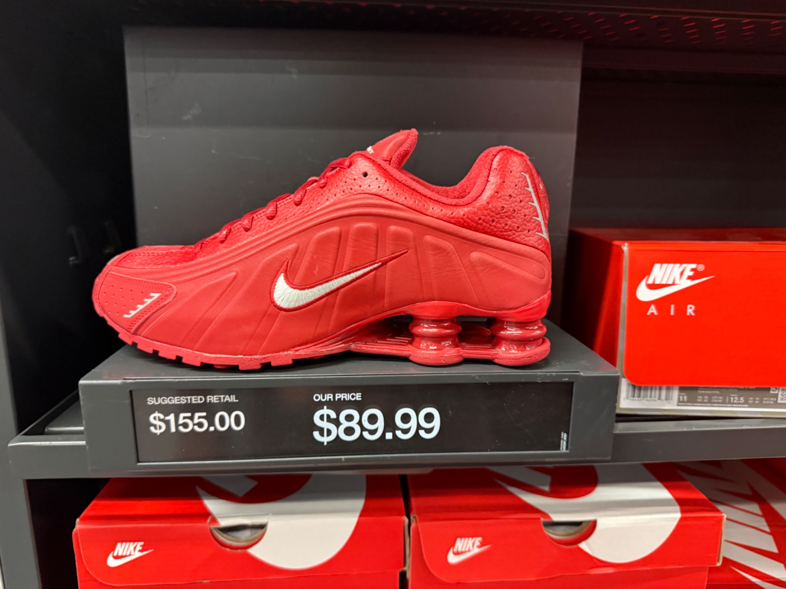 Nike Shox R4 at Nike Factory Store — Premium Outlets International Drive · Aug 26, 2026