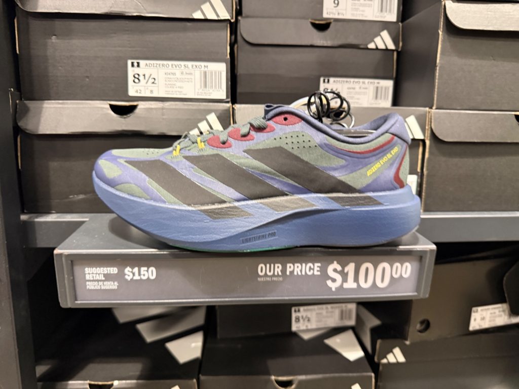 adidas Adizero Evo SL EXO Surfaces for $100 on I-Drive
