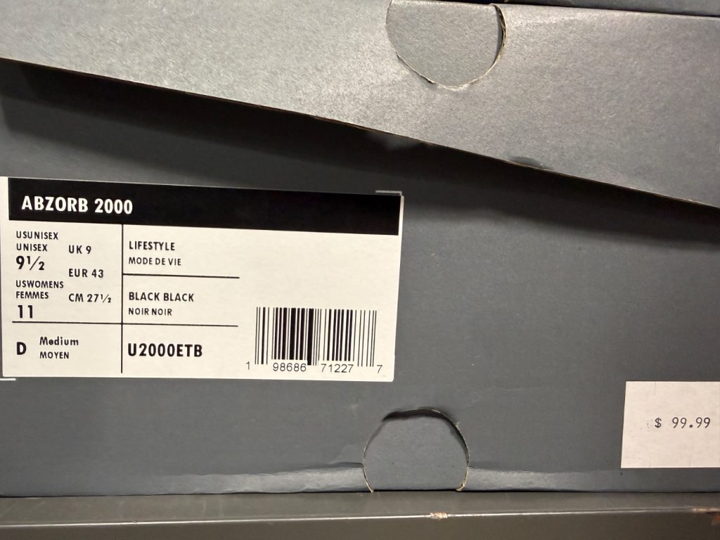 All-Black New Balance Abzorb 2000 Slashed to $69.99