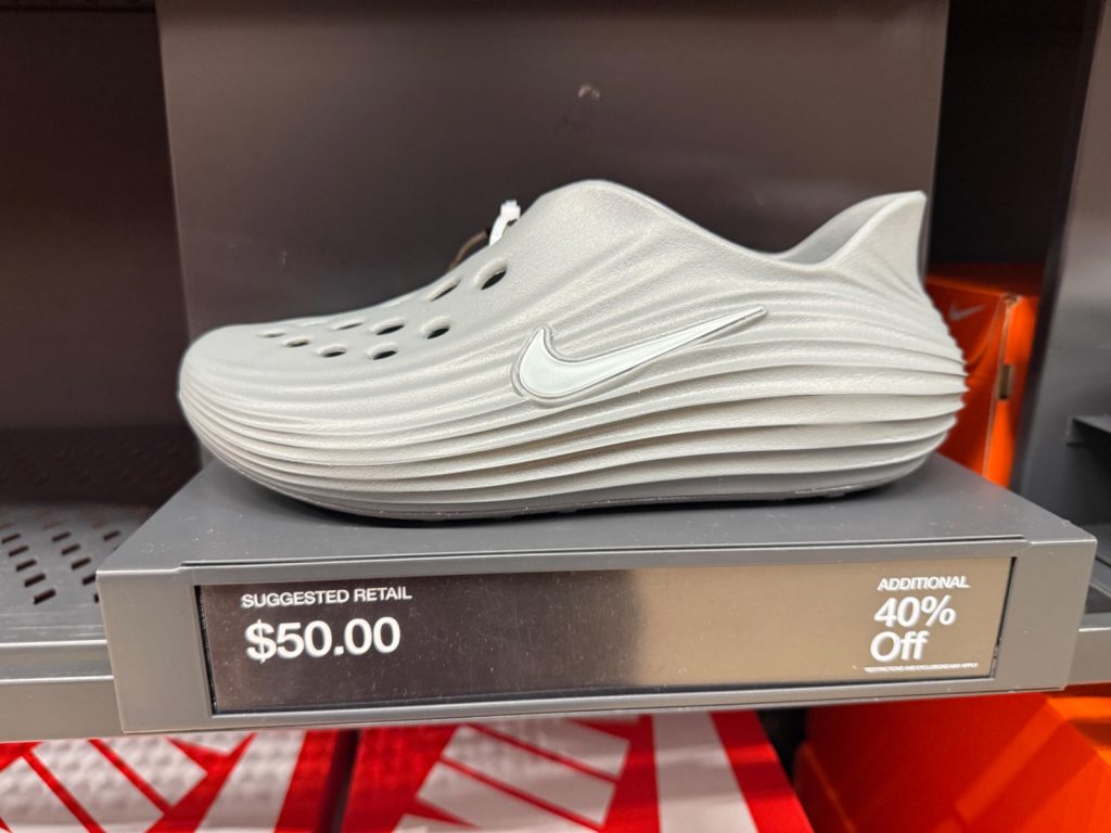 Nike ReactX Rejuven8 Slides Hit Outlet Bin for $50