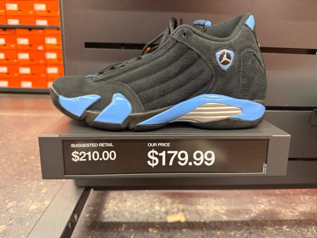 B-Grade Jordan 14 Black University Blue Hits Outlet