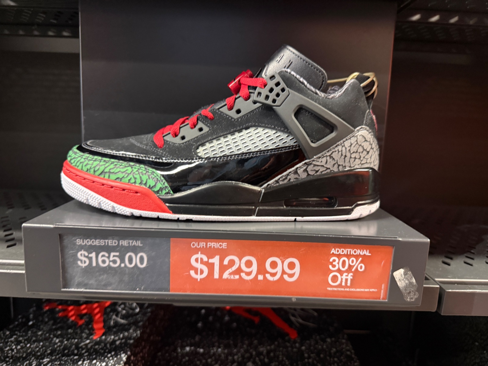 Jordan Spizike Low Drops to $90 at Nike Outlet at Nike Factory Store — Premium Outlets International Drive