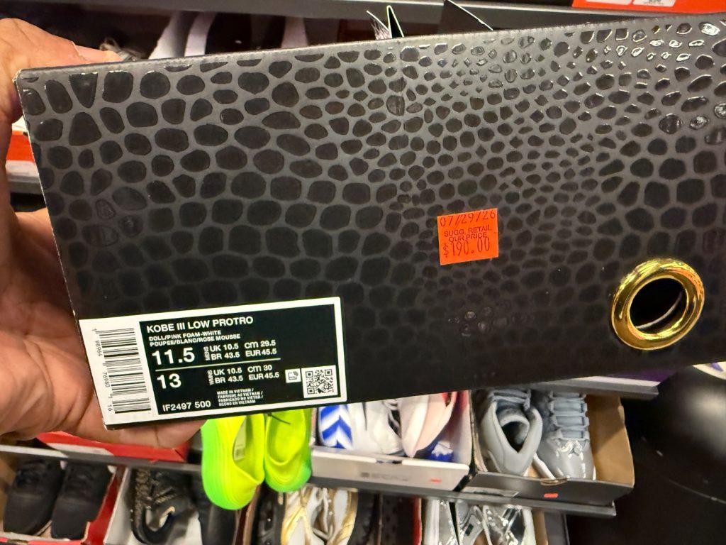 Kobe 3 Low Protro Hits Hash Wall with Extra 30% Off