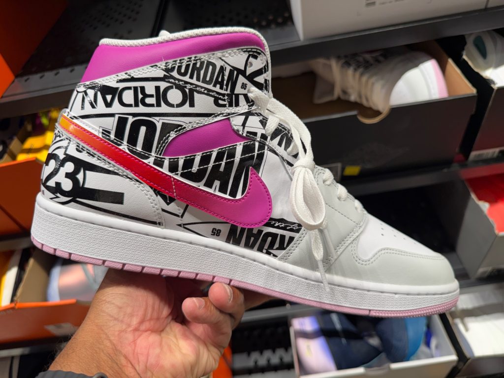 Air Jordan 1 Mid Light Pink Drops to $79.99 at The Loop