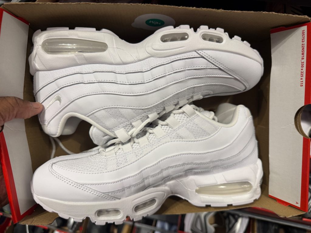 Classic Triple White Air Max 95 OG Drops to $99.99