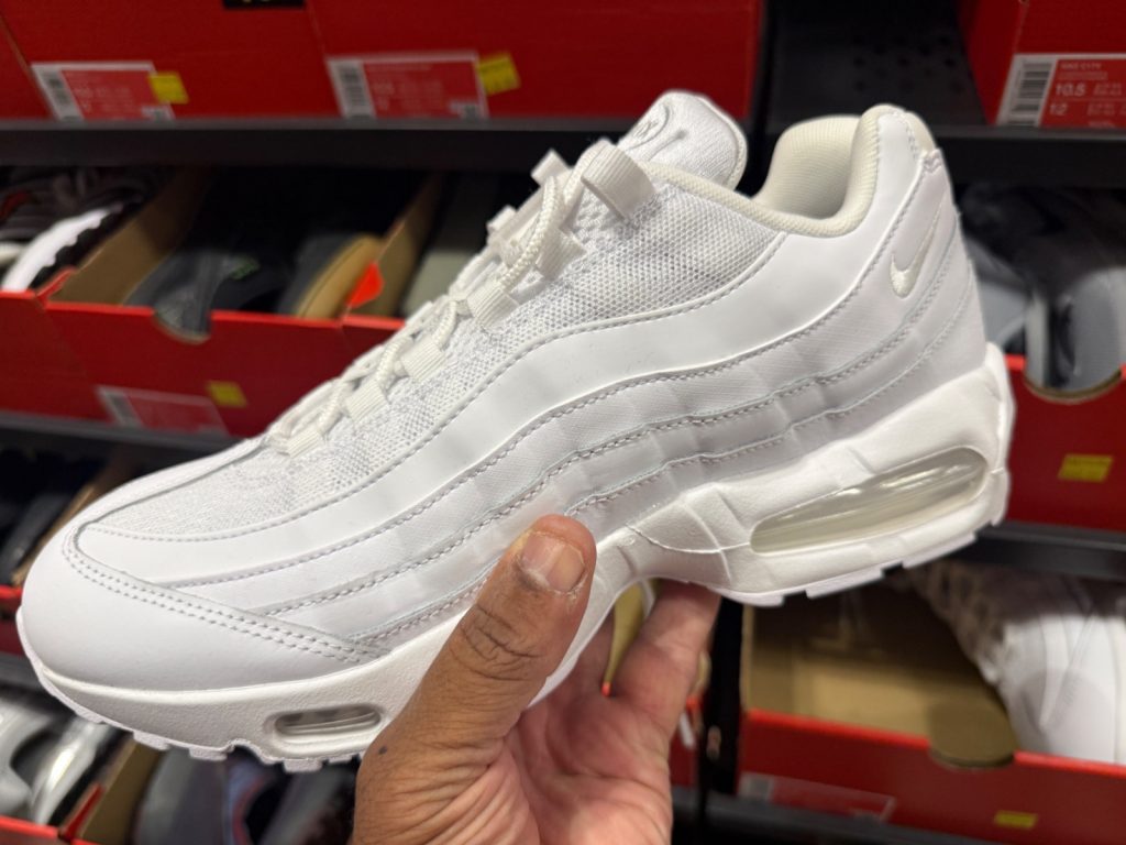 Classic Triple White Air Max 95 OG Drops to $99.99