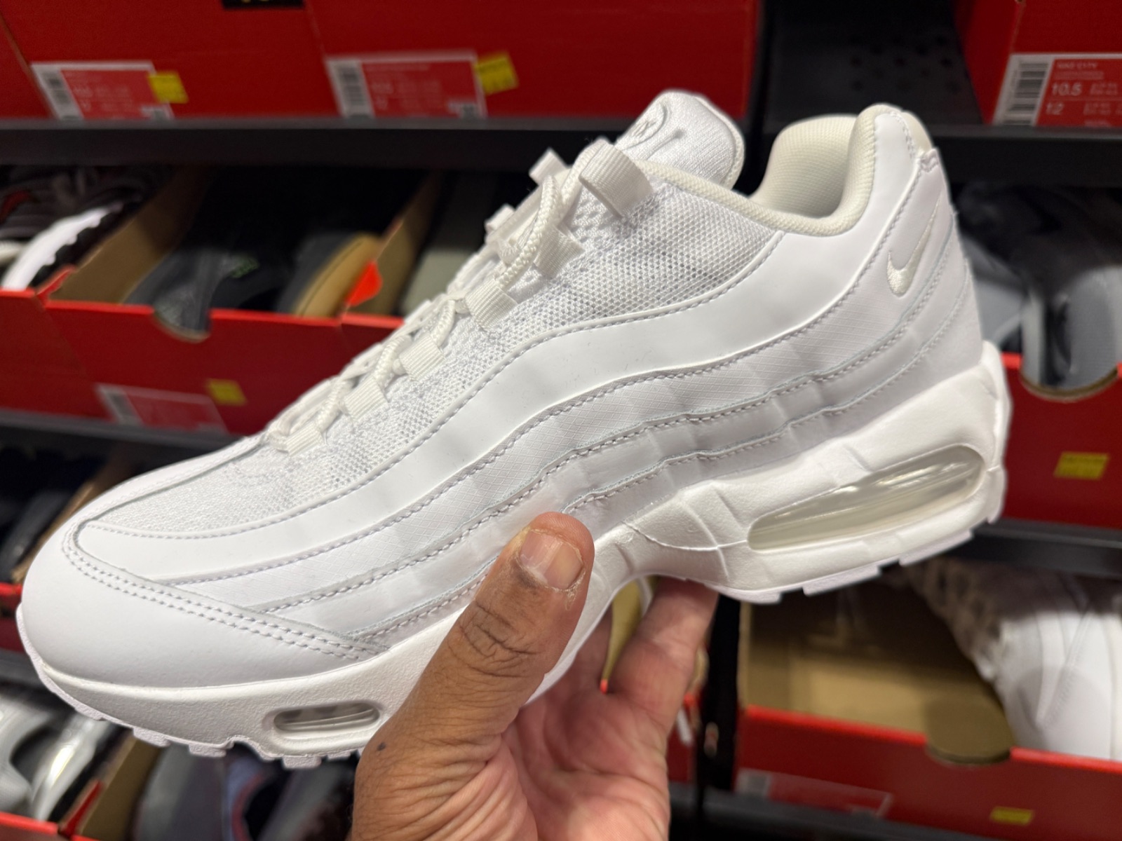 Classic Triple White Air Max 95 OG Drops to $99.99 at Nike Clearance Store — Kissimmee