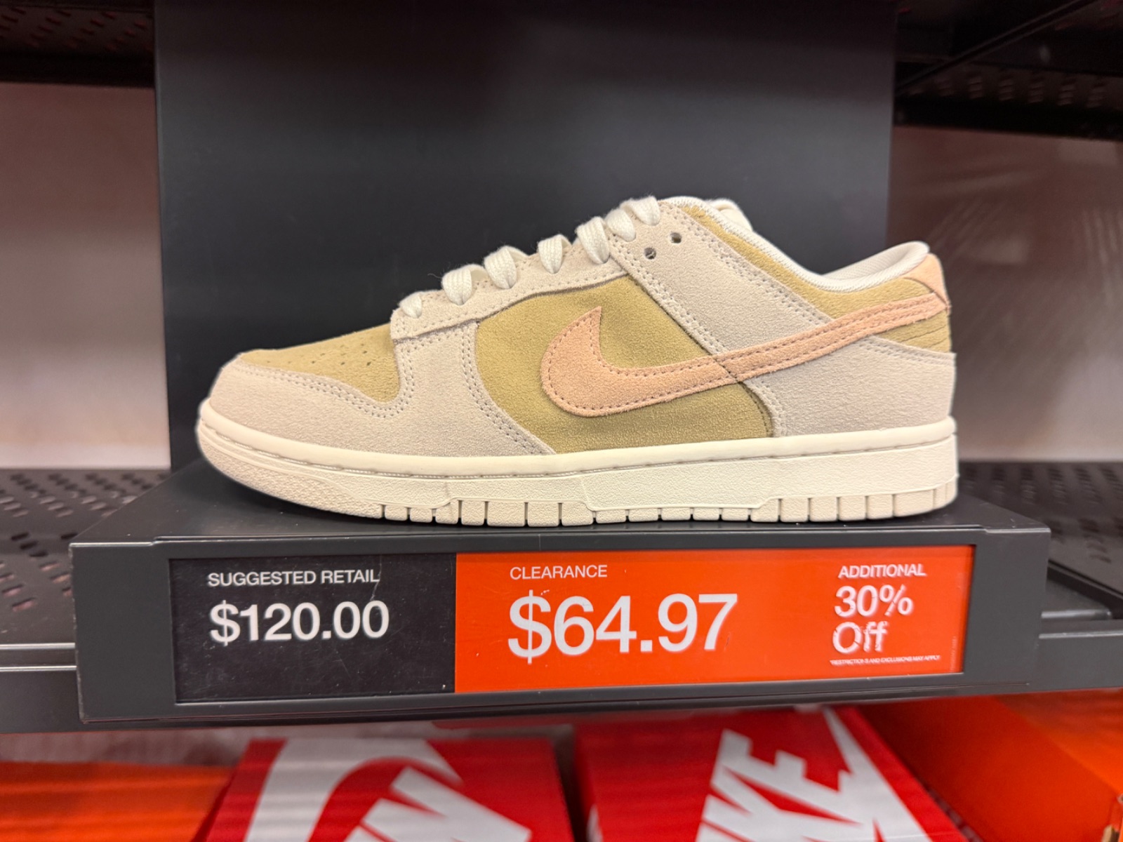 Washed Coral Nike Dunk Low Hits $64.97 Plus 30% Off at Nike Factory Store — Premium Outlets International Drive