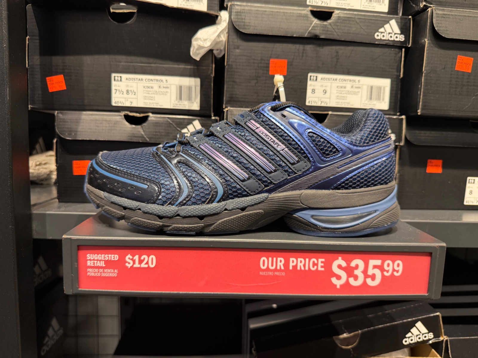 adidas Adistar Control 5 Drops to $35.99 at Outlet at adidas — Premium Outlets International Drive