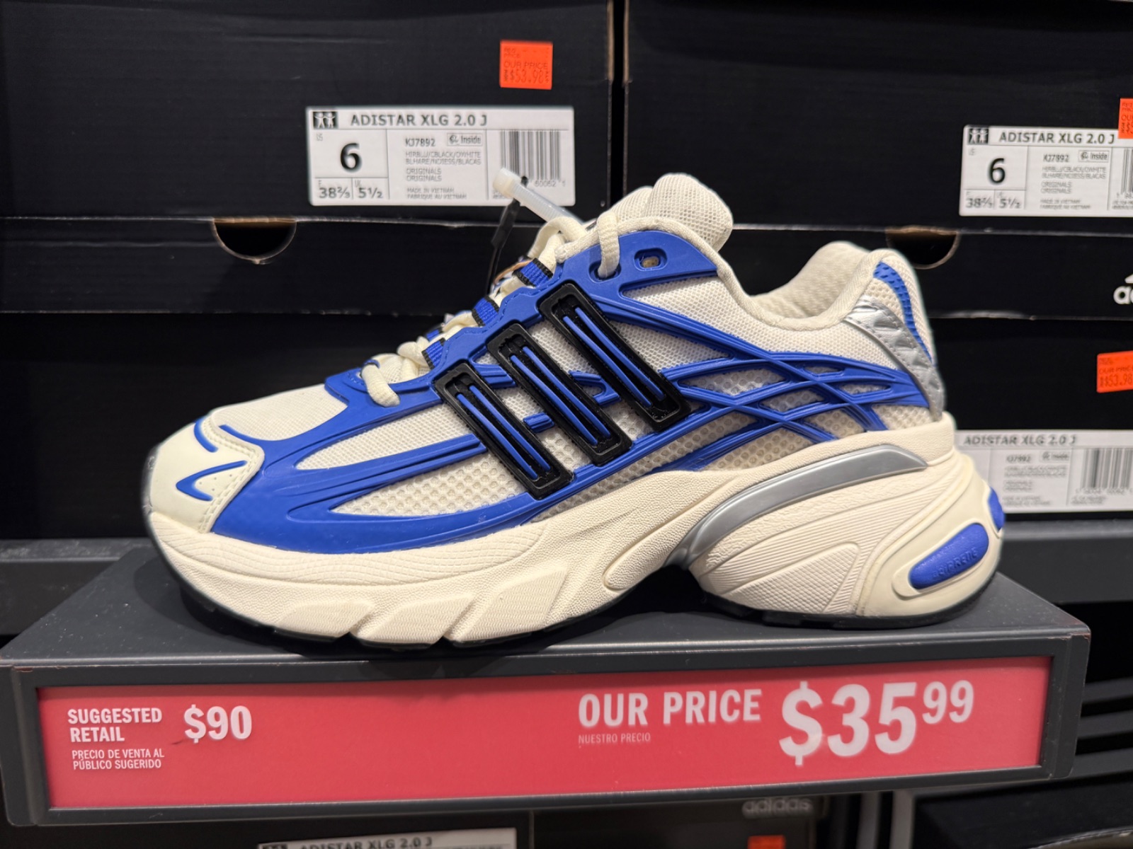 Adistar XLG 2.0 Hi-Res Blue Drops to $35.99 at Outlet at adidas — Premium Outlets International Drive