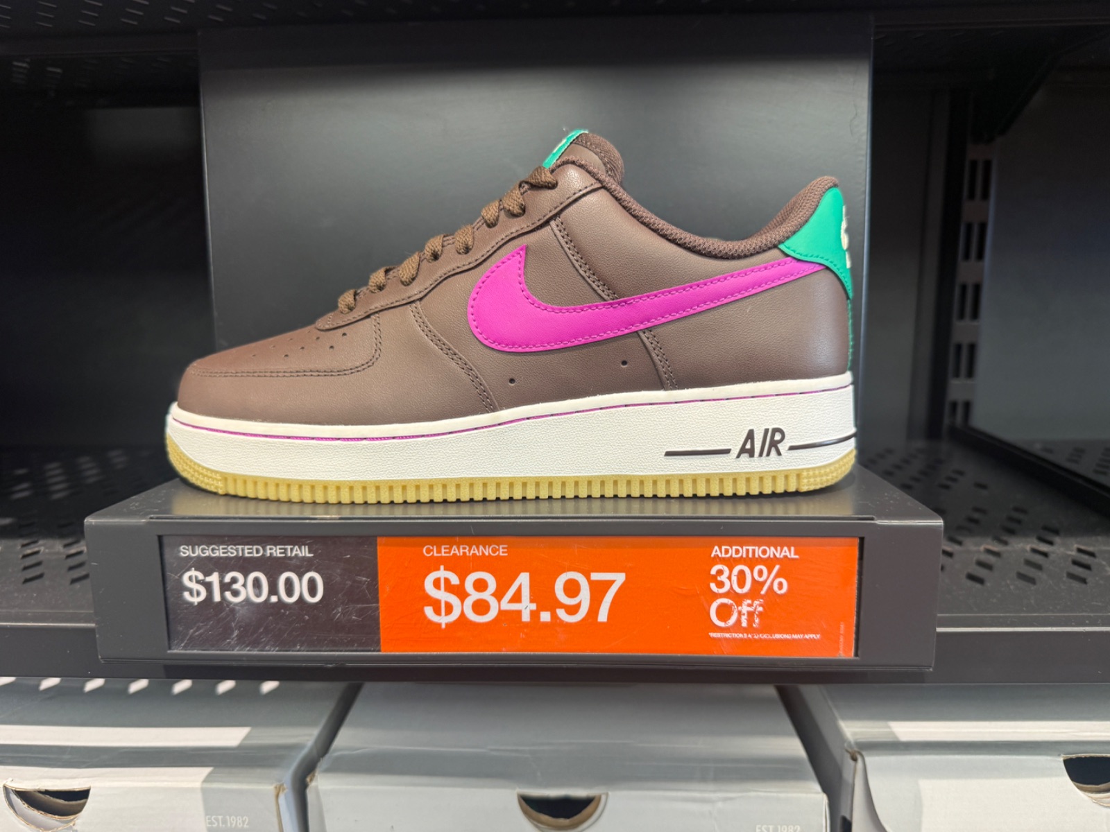 Nike Air Force 1 Low ’07 Multicolor Hits $84.97 + 30% Off at Nike Factory Store — Premium Outlets Vineland