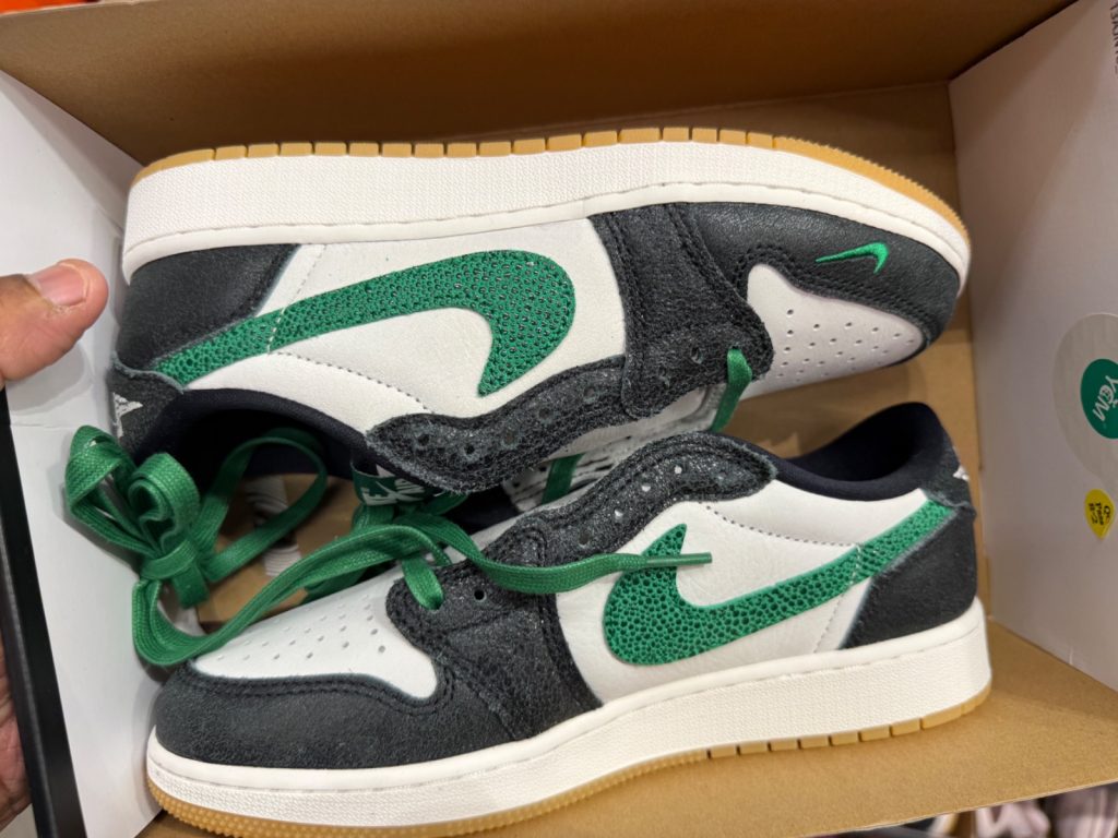 GS Jordan 1 Low OG Pine Green Drops to $89.99 Plus 30% Off
