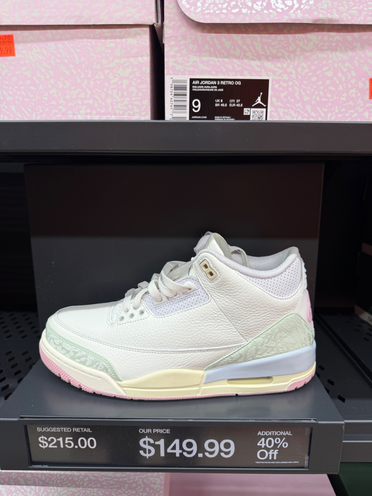 Air Jordan 3 Spring Hits $149.99 Plus 40% Off at Nike Factory Store — Celebration