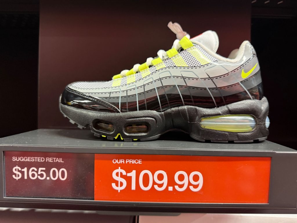 Air Max 95 Neon GS Hits Orlando Outlet for $109.99