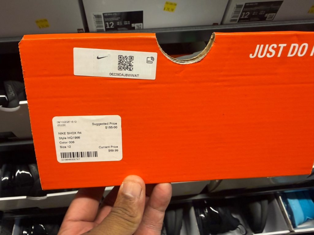 Nike Shox R4 Silver Green Drops to $69.99 at Outlet