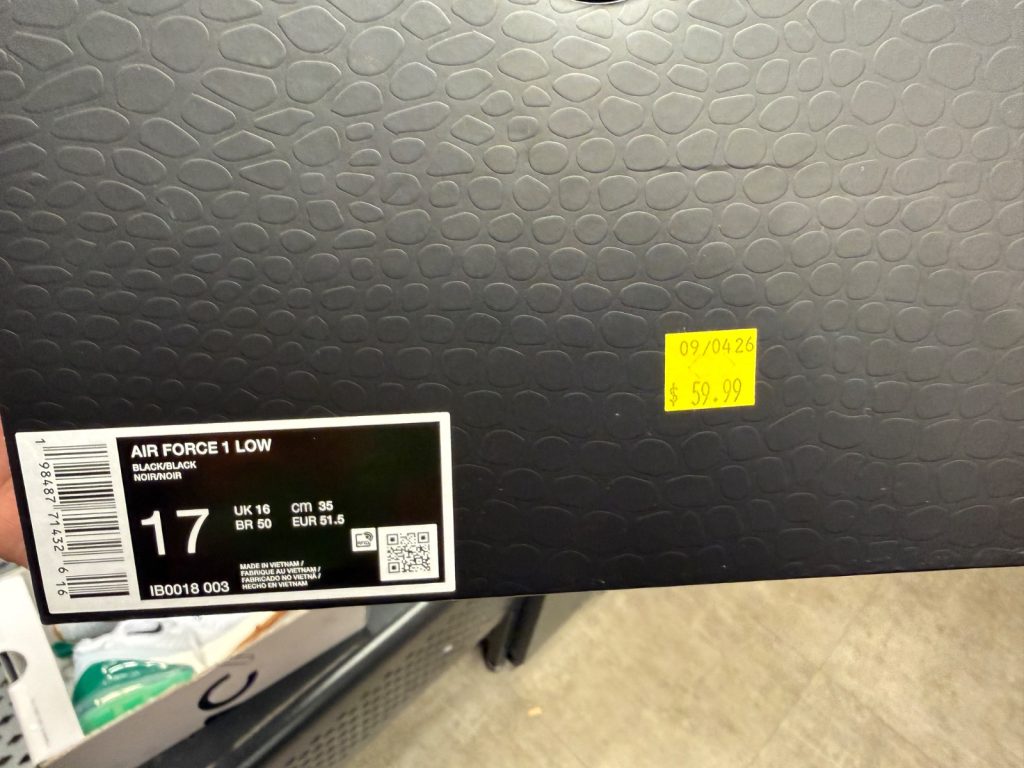 Kobe Forever Black AF1 Low Hits Clearance at $59.99
