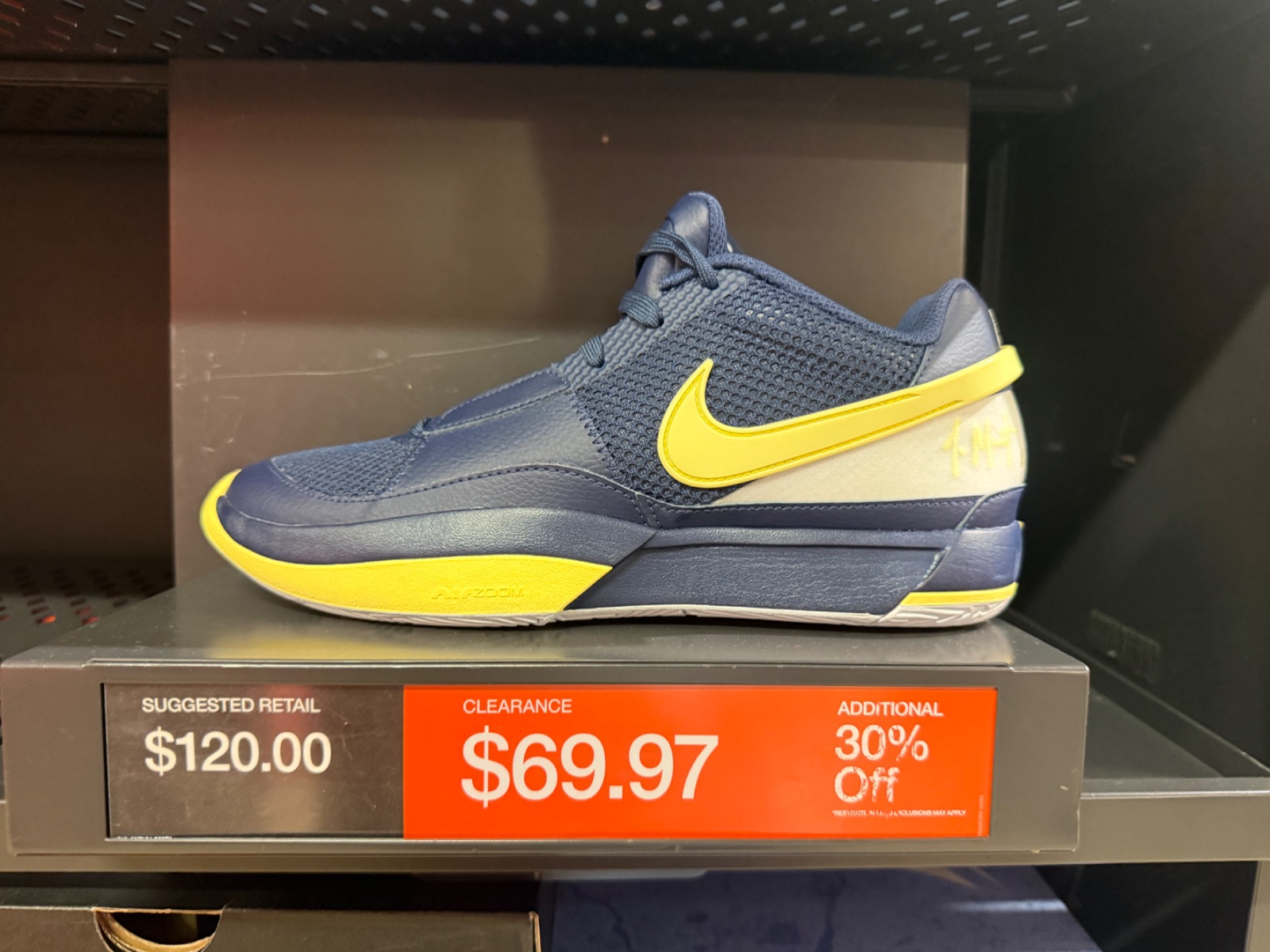 Nike Ja 1 Murray State Drops to $69.97 Plus 30% Off! at Nike Factory Store — Premium Outlets Vineland