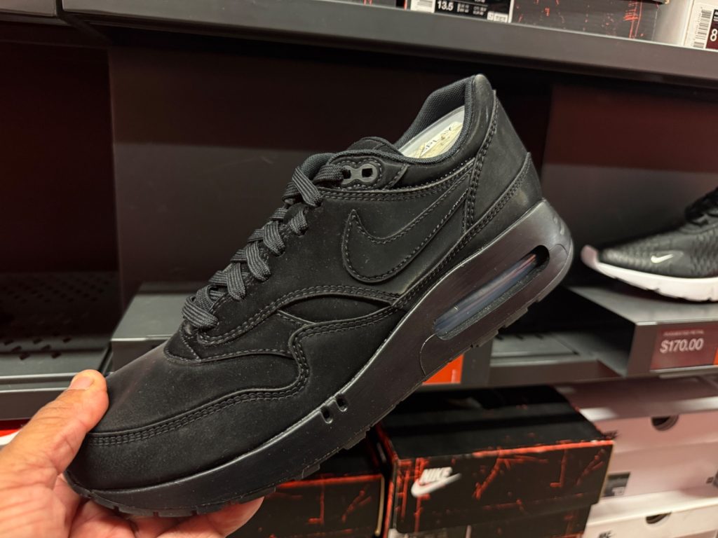 Triple Black Air Max 1 ’86 OG Hits Outlet for $109.99