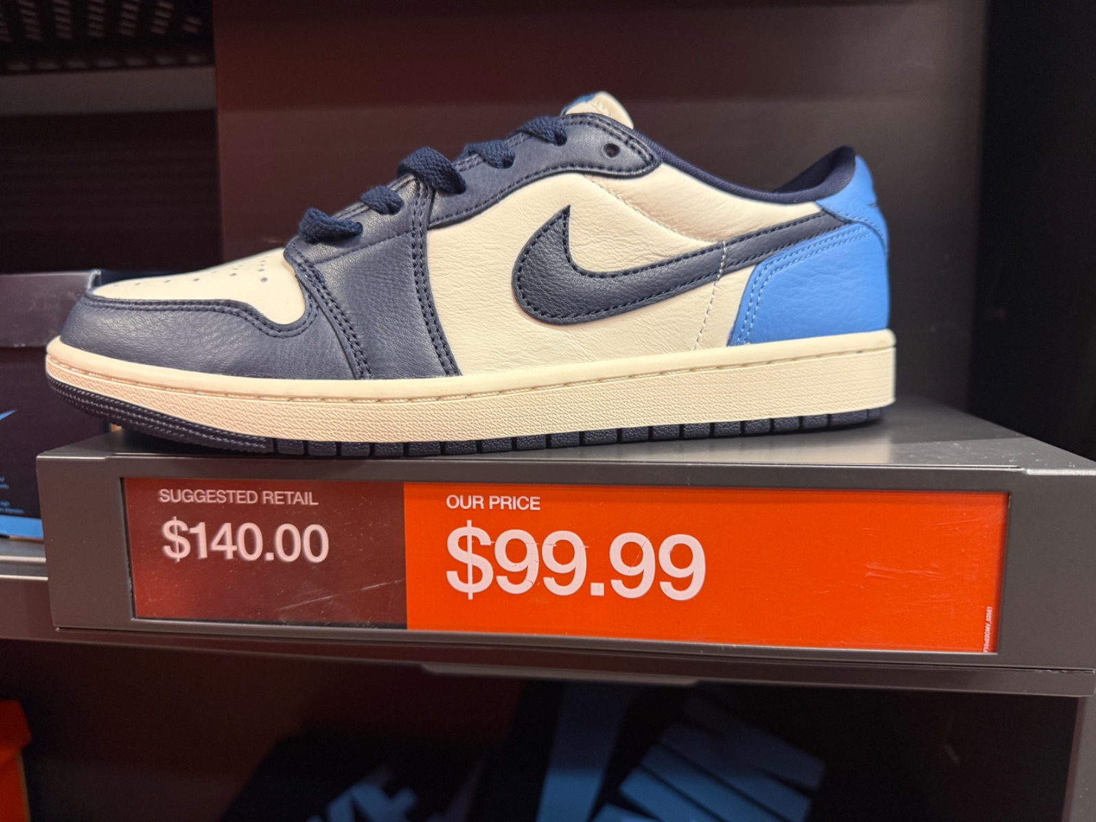 Jordan 1 Low OG Obsidian Hits $99.99 at Outlet at Nike Factory Store — Lake Buena Vista
