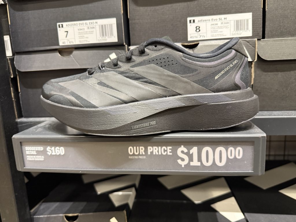 Triple Black adidas Adizero Evo SL EXO Sits at $100