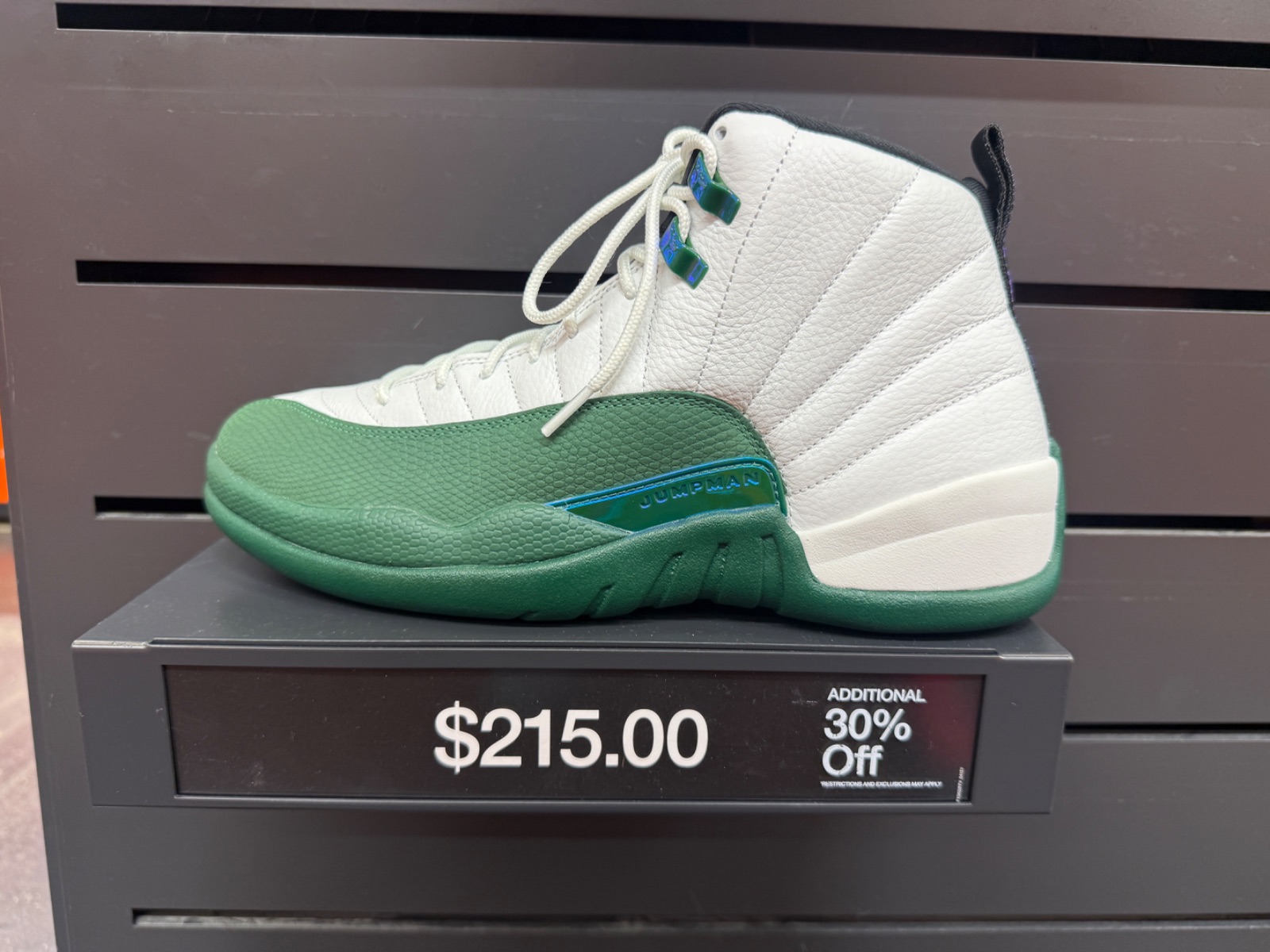 Air Jordan 12 Retro Bucks Hits Outlet With Extra 30% Off at Nike Factory Store — Celebration