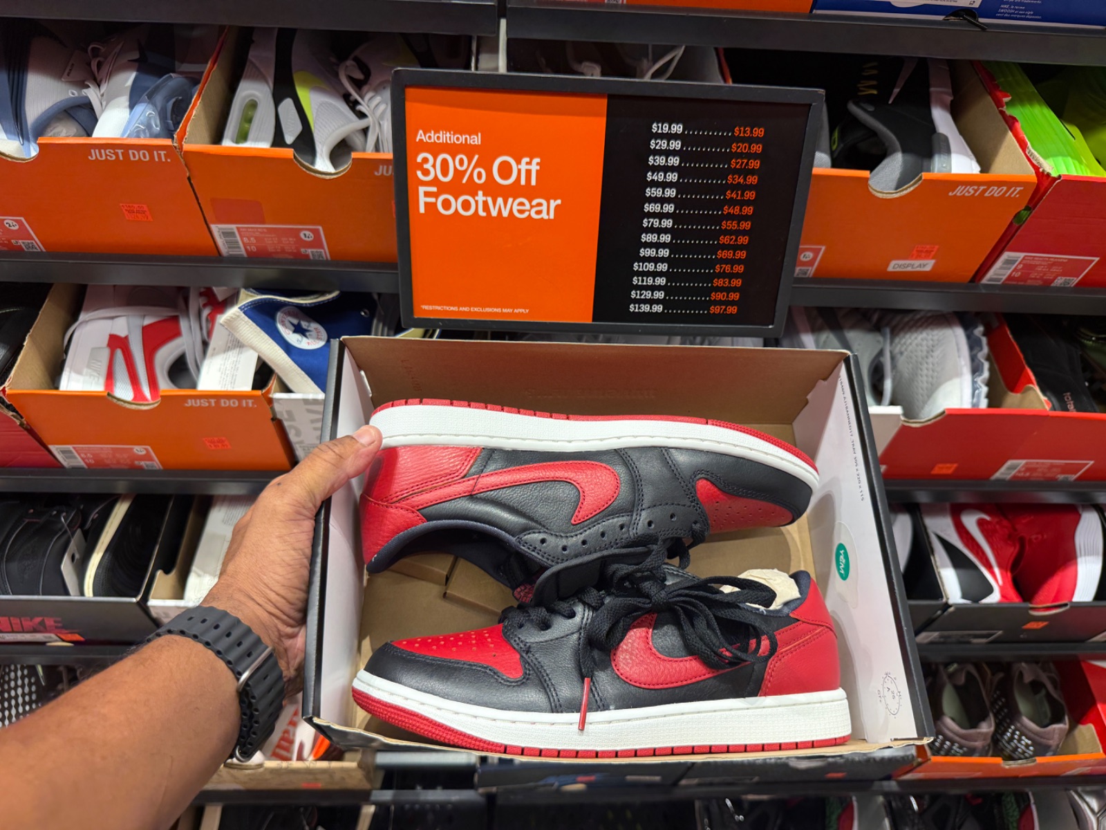 Jordan 1 Retro Low OG at Nike Factory Store — Celebration · Oct 3, 2026