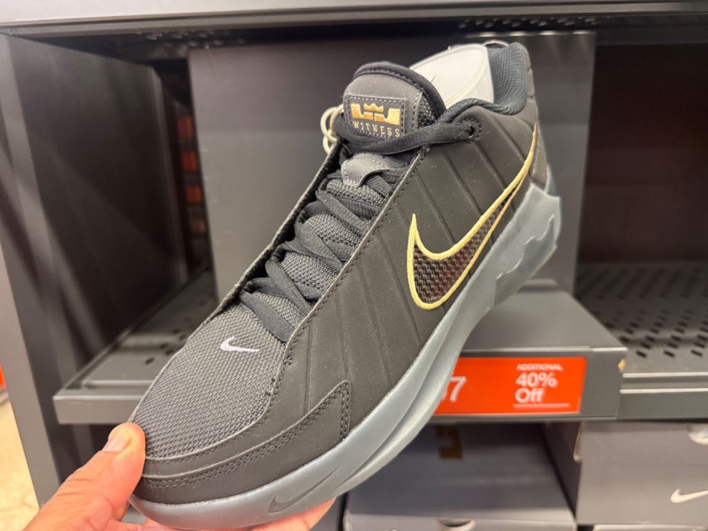 LeBron Witness 9 Black/Gold Drops to $74.97 + 40% Off