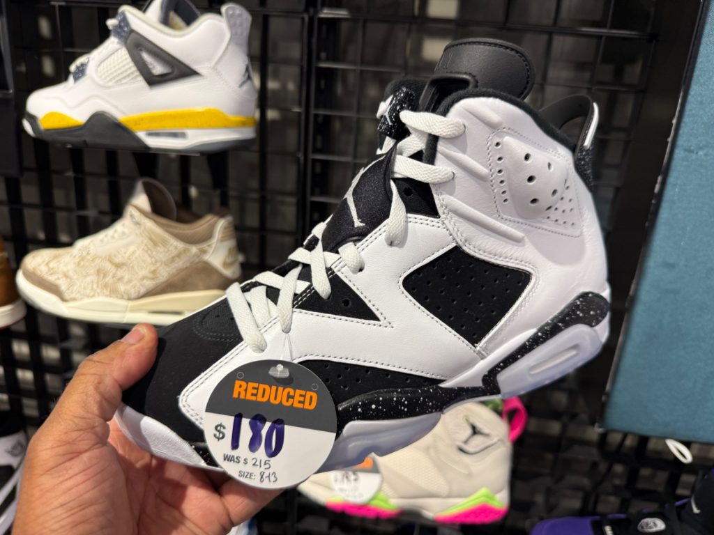 Jordan 6 Retro White/Black Clears for $180 at JD Sports