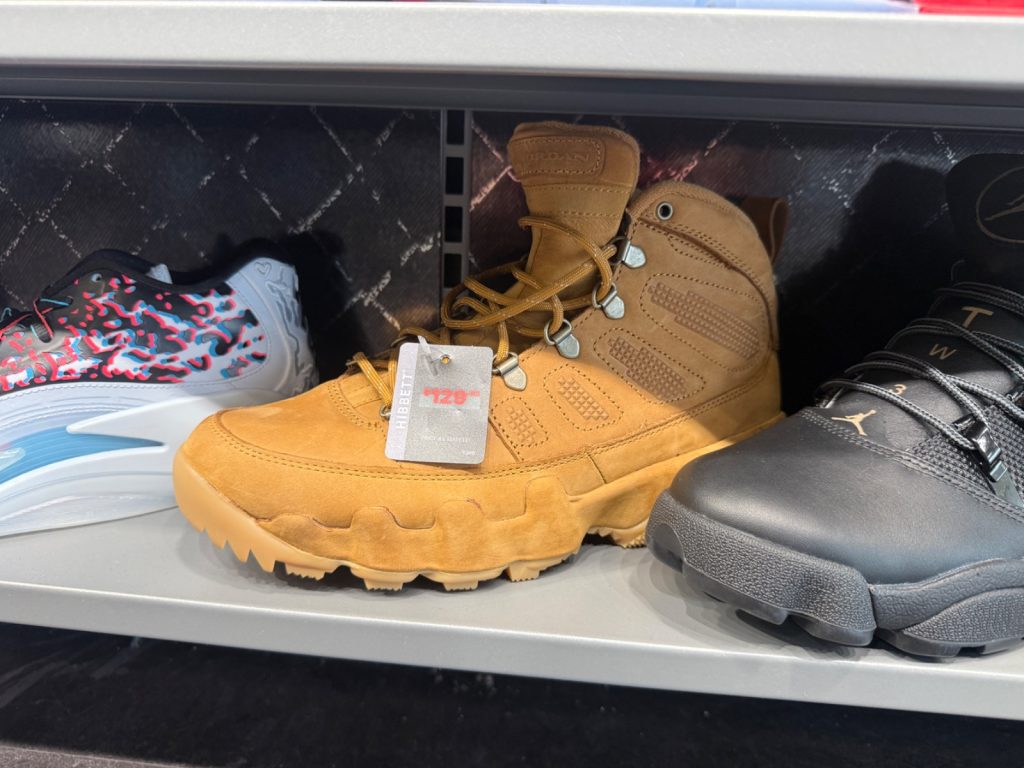 Jordan 9 Retro Boot Wheat Channels Timberland at $129.98
