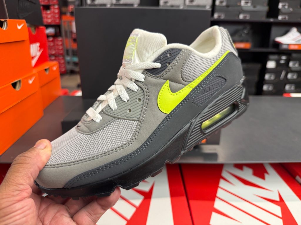 Nike Air Max 90 Neon Hits Vineland Outlet at $99.99